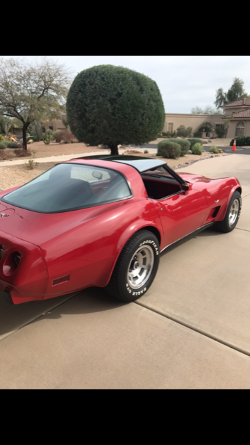1979 Red Chevrolet Corvette Coupe