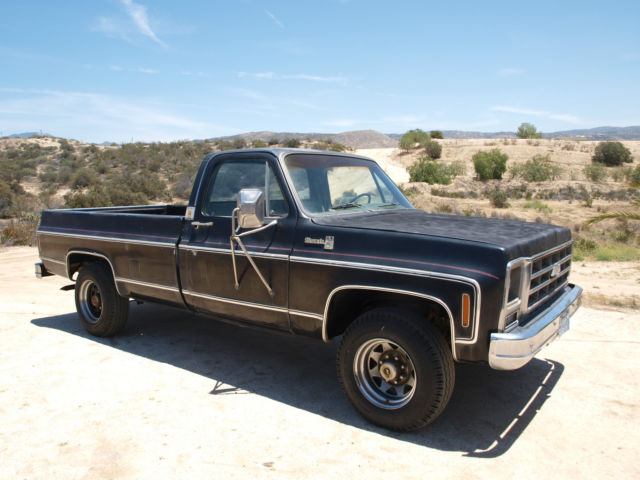 1979 Black Chevrolet Silverado 2500 c20