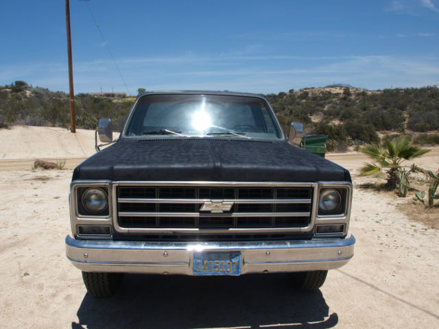 1979 Black Chevrolet Silverado 2500 c20
