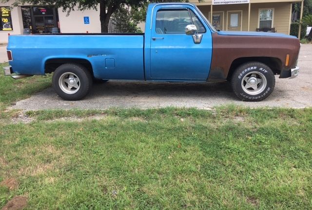 1979 Blue Chevrolet C-10 Standard Cab Pickup
