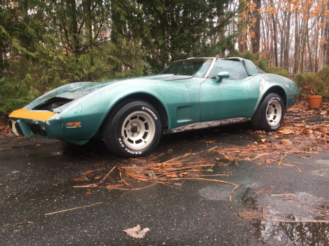 1979 greenish Chevrolet Corvette