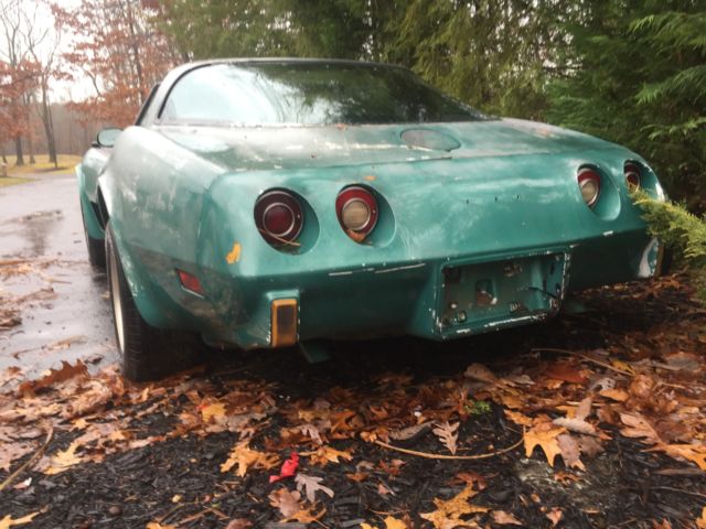 1979 greenish Chevrolet Corvette