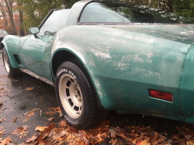 1979 greenish Chevrolet Corvette