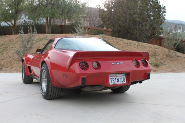 1979 Red Chevrolet Corvette Coupe