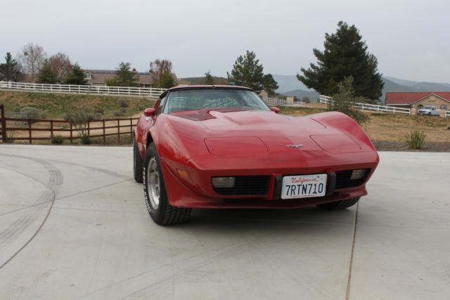 1979 Red Chevrolet Corvette Coupe