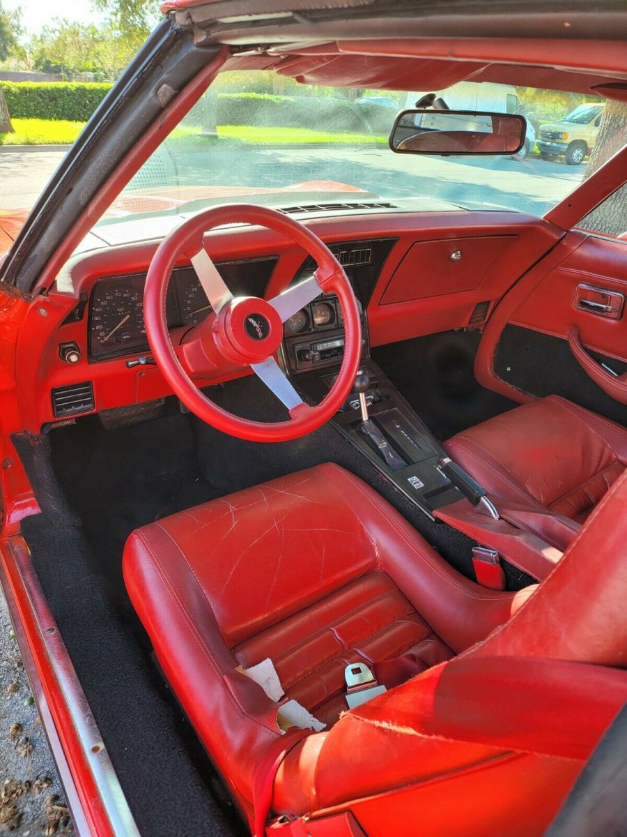 1979 Orange Chevrolet Corvette Convertible