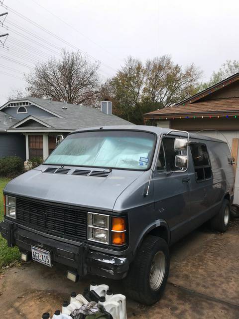 1979 Silver Dodge Ram Van