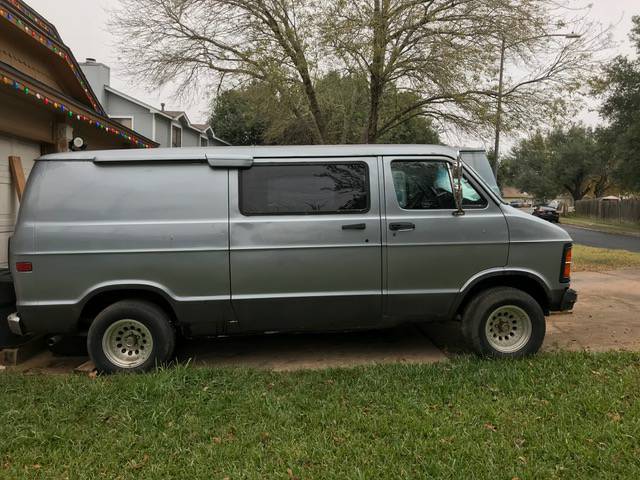 1979 Silver Dodge Ram Van