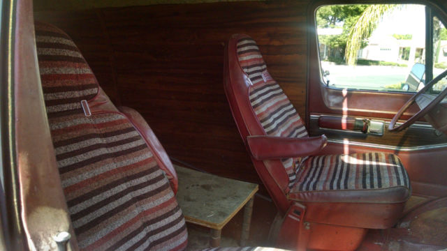 1979 Burgundy Dodge B10 Street Van Street Van