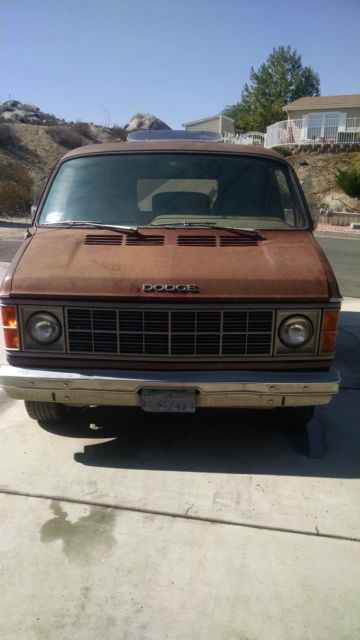 1979 Burgundy Dodge B10 Street Van Street Van