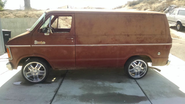 1979 Burgundy Dodge B10 Street Van Street Van