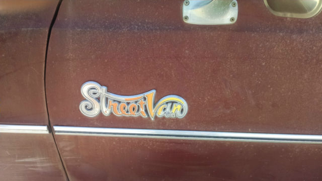 1979 Burgundy Dodge B10 Street Van Street Van