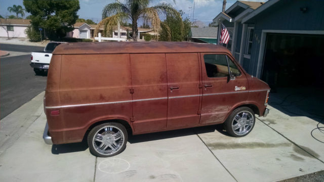 1979 Burgundy Dodge B10 Street Van Street Van
