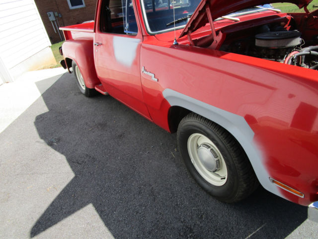 1979 Red Dodge Other Pickups Standard Cab Pickup