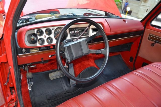 1979 Red Dodge Ram 1500 Pickup Truck