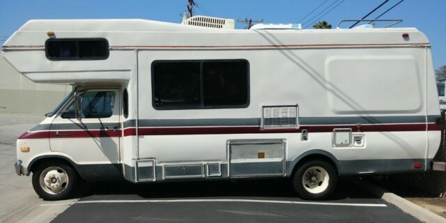 1978 Tan Dodge Sportsman Class C Van Camper