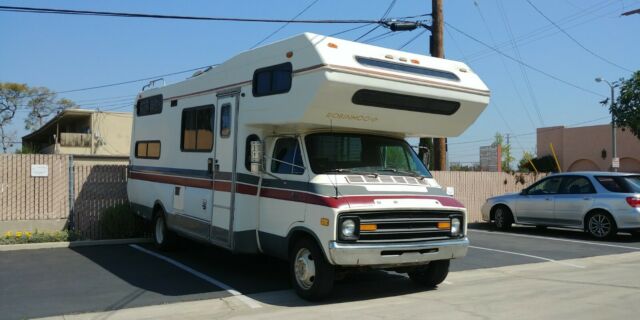 1978 Tan Dodge Sportsman Class C Van Camper