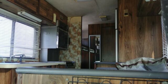 1978 Tan Dodge Sportsman Class C Van Camper