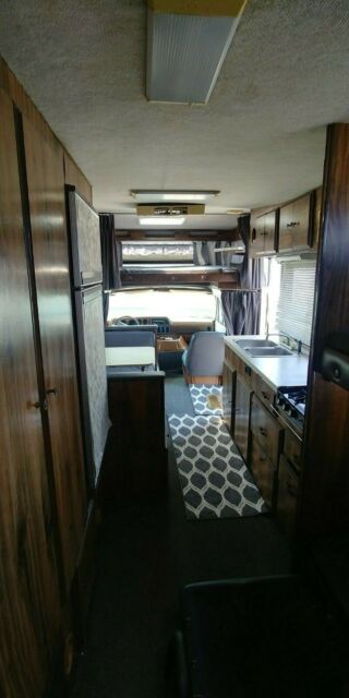 1978 Tan Dodge Sportsman Class C Van Camper