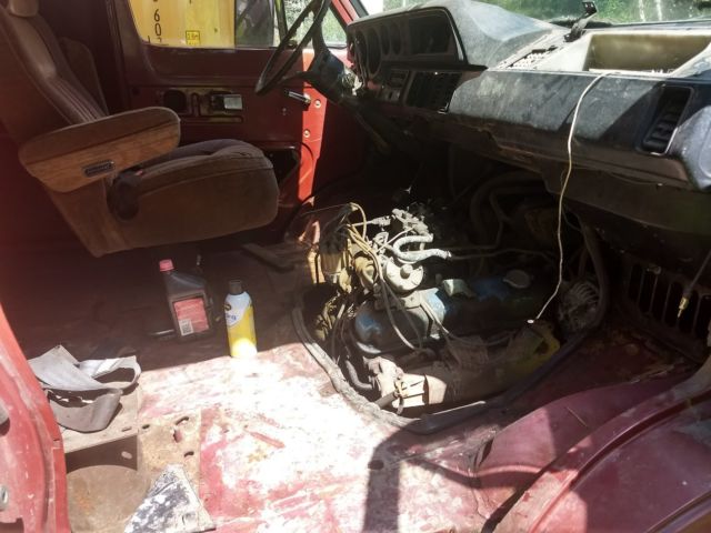 1979 Burgundy Dodge Ram Van