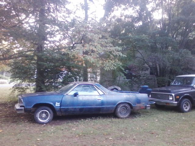 1979 Blue Chevrolet El Camino Standard Cab Pickup
