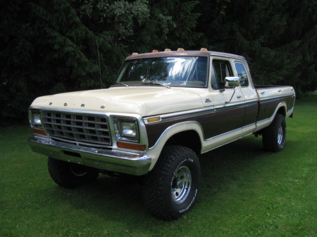 1979 Tan and brown Ford F-150 Pickup Supercab 8'Box