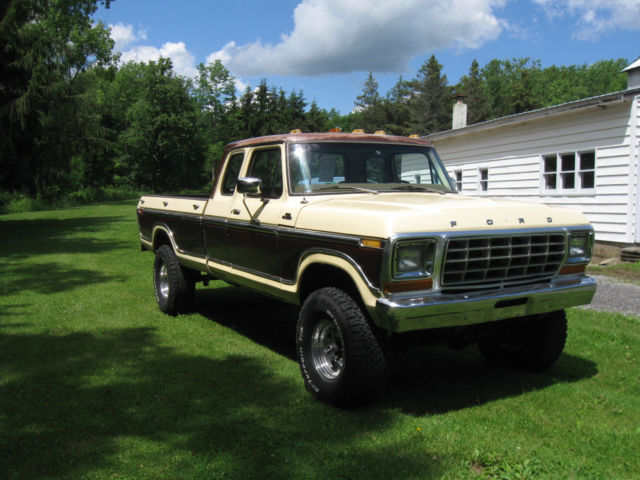 1979 Tan and brown Ford F-150 Pickup Supercab 8'Box