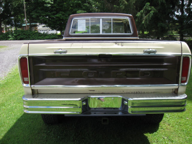 1979 Tan and brown Ford F-150 Pickup Supercab 8'Box