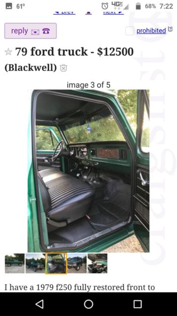 1979 Green Ford F-250 Standard Cab Pickup