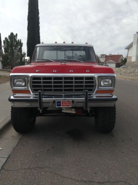 1979 Red Ford F-150 reg cab