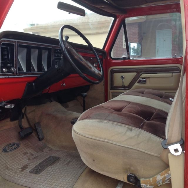 1979 Red Ford F-150 reg cab