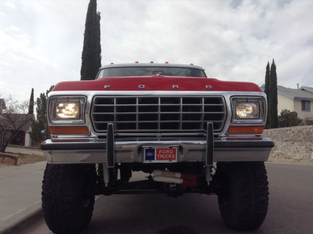 1979 Red Ford F-150 reg cab