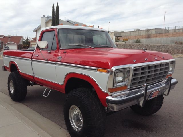 1979 Red Ford F-150 reg cab