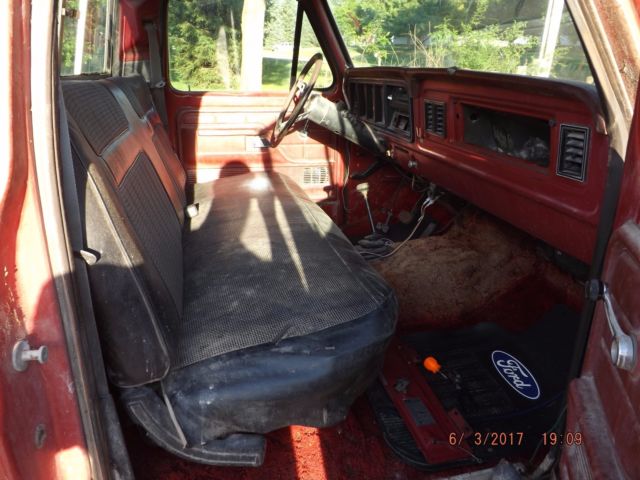 1979 Red Ford F-150 Standard Cab Pickup