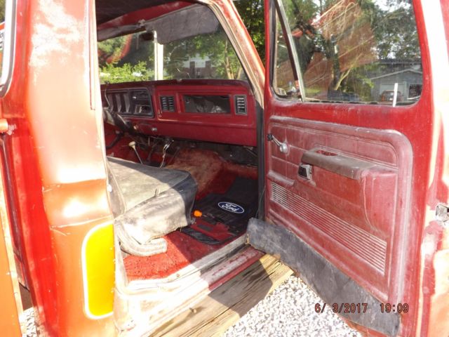 1979 Red Ford F-150 Standard Cab Pickup