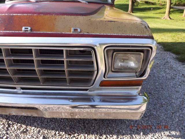 1979 Red Ford F-150 Standard Cab Pickup