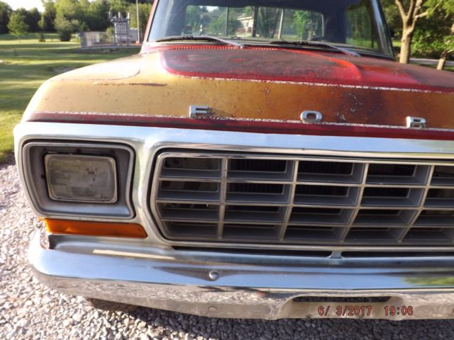 1979 Red Ford F-150 Standard Cab Pickup