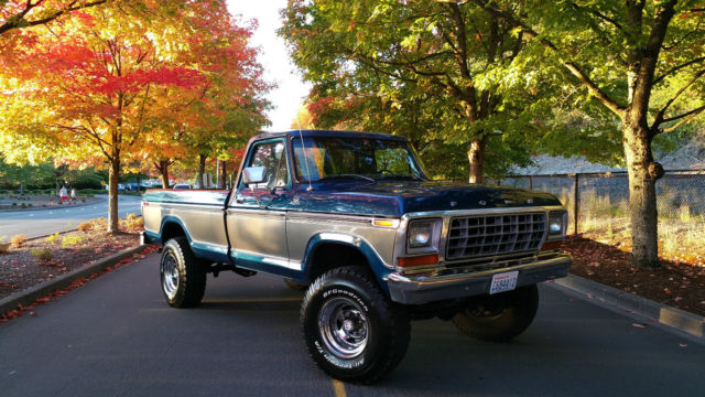 1979 Blue Ford F-250 Standard Cab Pickup