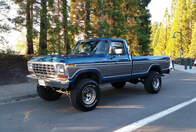 1979 Blue Ford F-250 Standard Cab Pickup