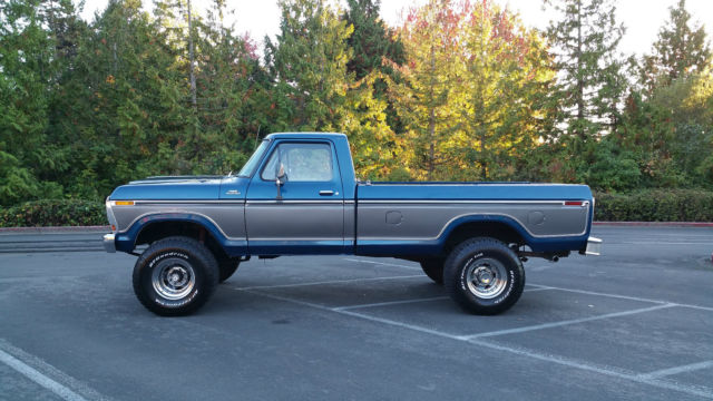 1979 Blue Ford F-250 Standard Cab Pickup