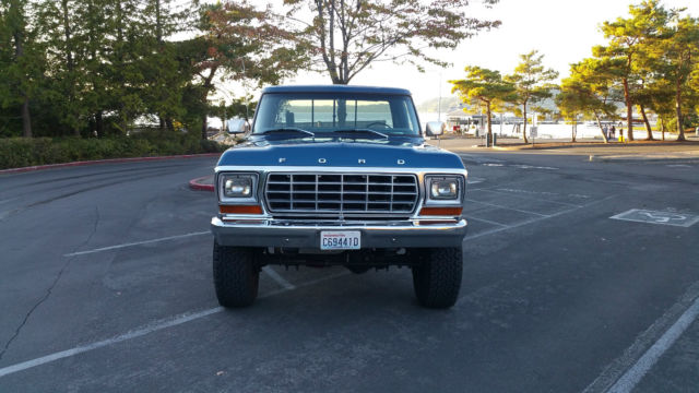 1979 Blue Ford F-250 Standard Cab Pickup