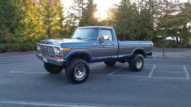 1979 Blue Ford F-250 Standard Cab Pickup