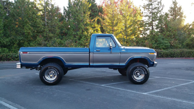 1979 Blue Ford F-250 Standard Cab Pickup
