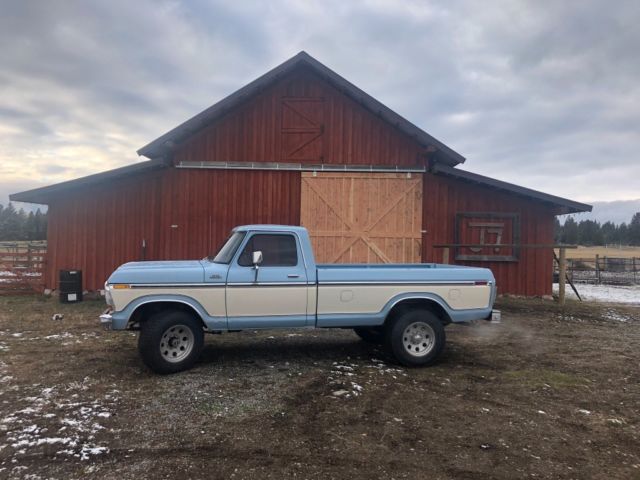 1979 Baby Blue/Wimbledon White Ford F-250