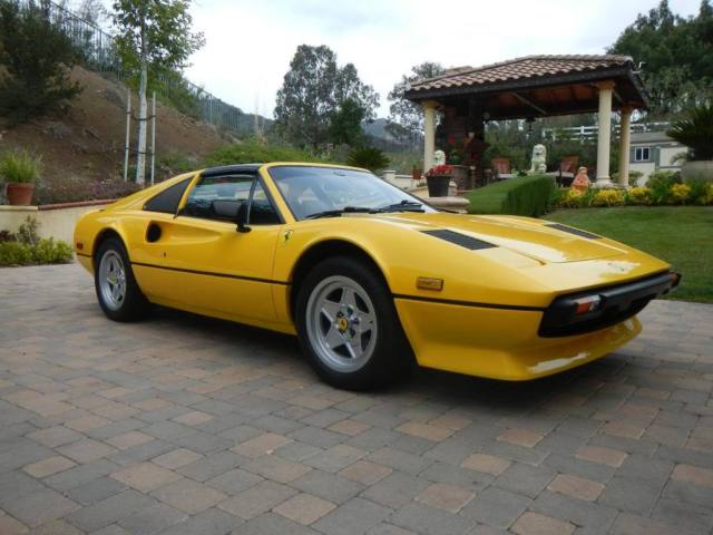 1979 Yellow Ferrari 308 Coupe