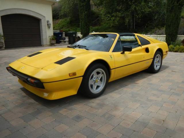 1979 Yellow Ferrari 308 Coupe
