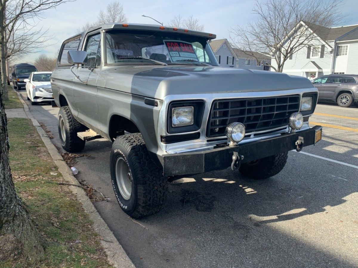1979 Gray Ford Bronco Convertible