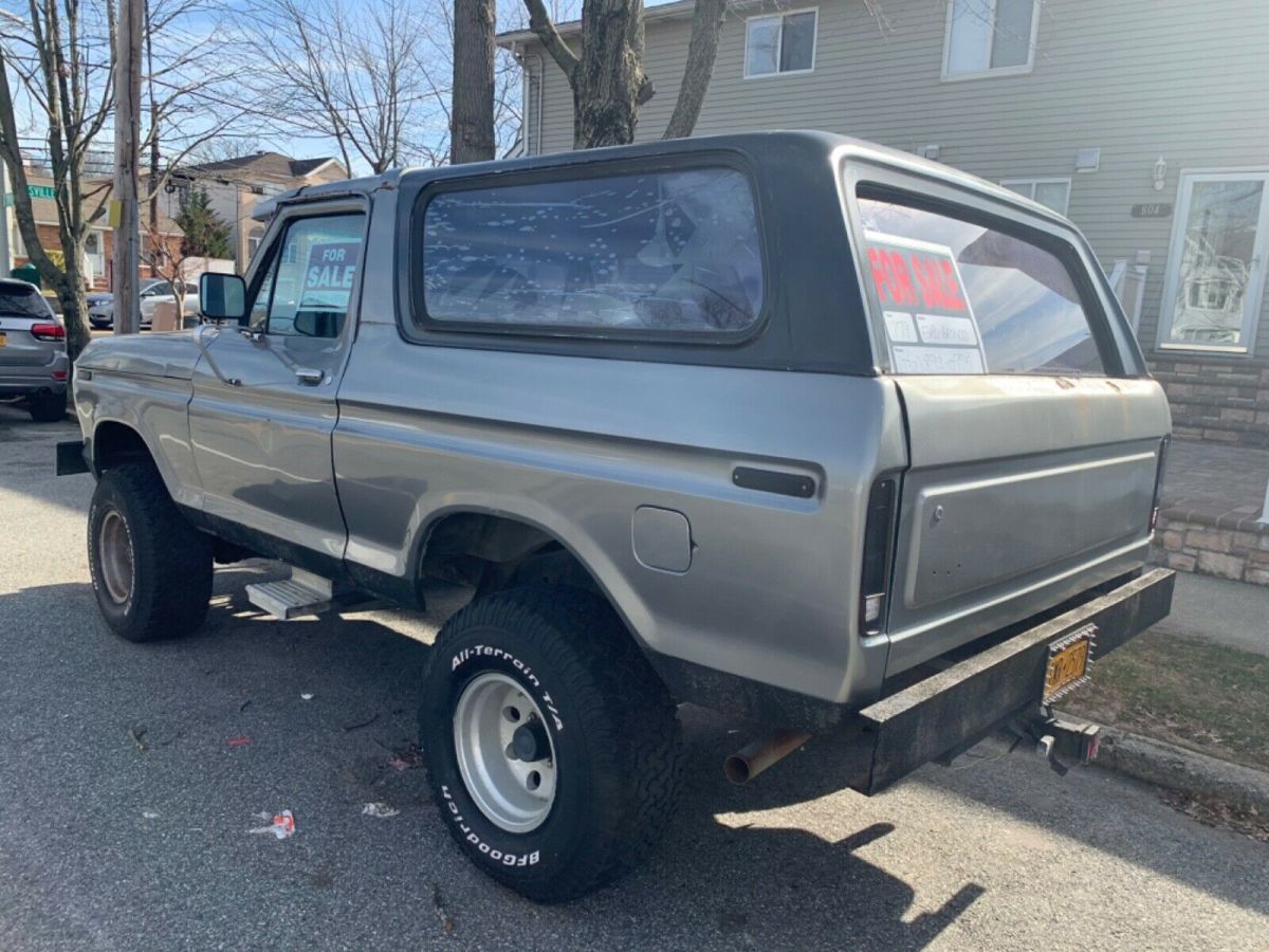 1979 Gray Ford Bronco Convertible