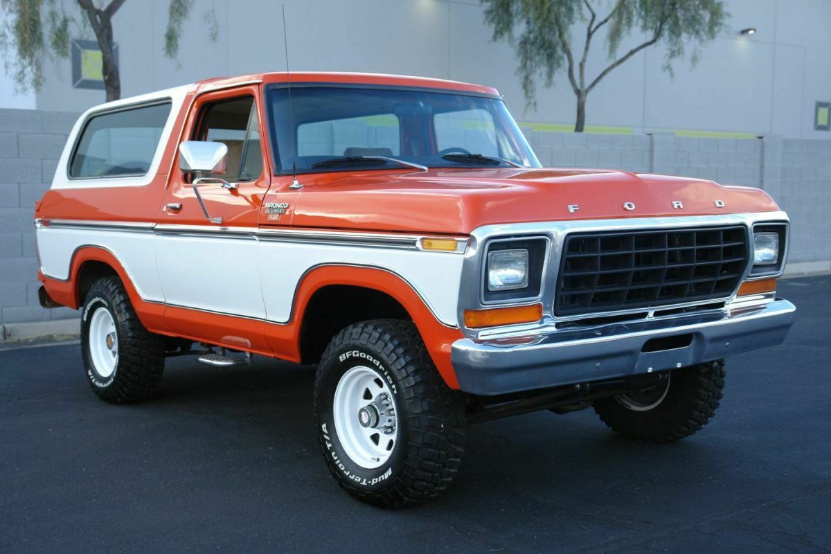 1979 Orange Ford Bronco SUV