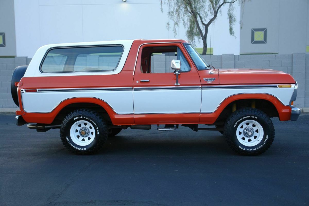 1979 Orange Ford Bronco SUV